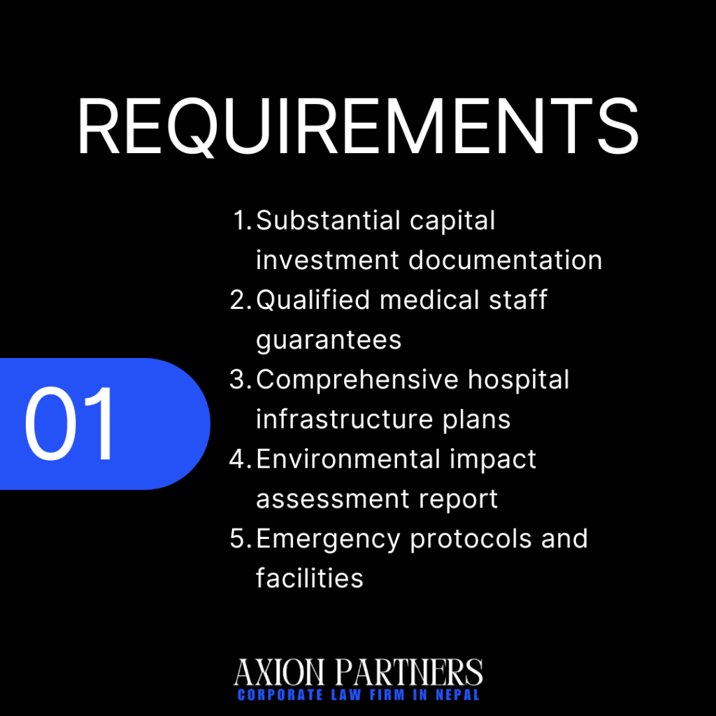100 bedded hospital requirements in nepal