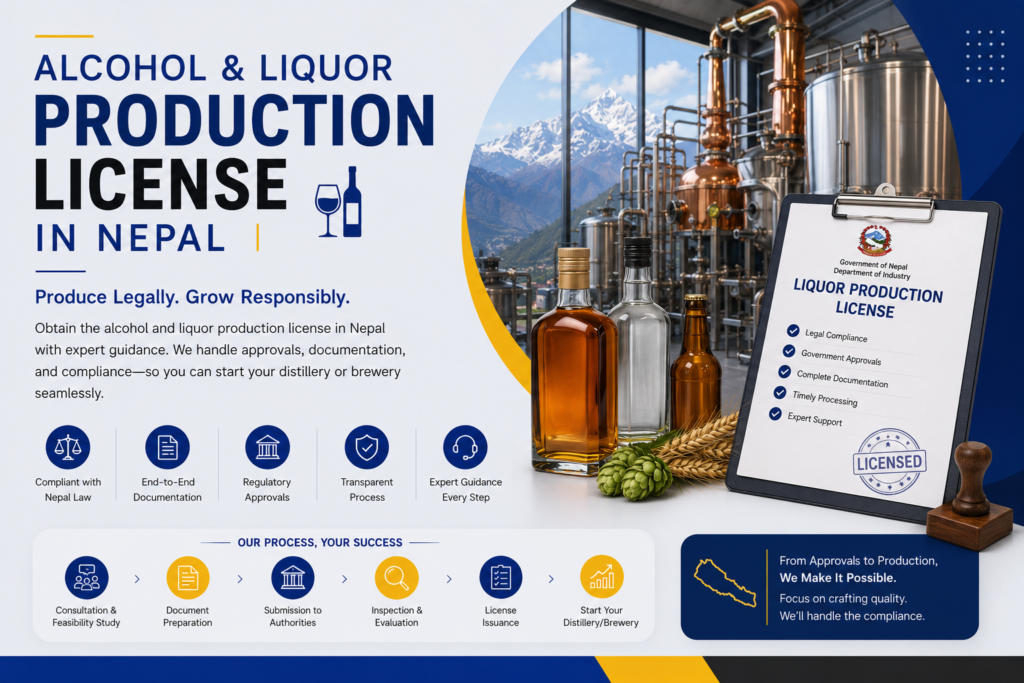 Alcohol and Liquor Production License Process in Nepal