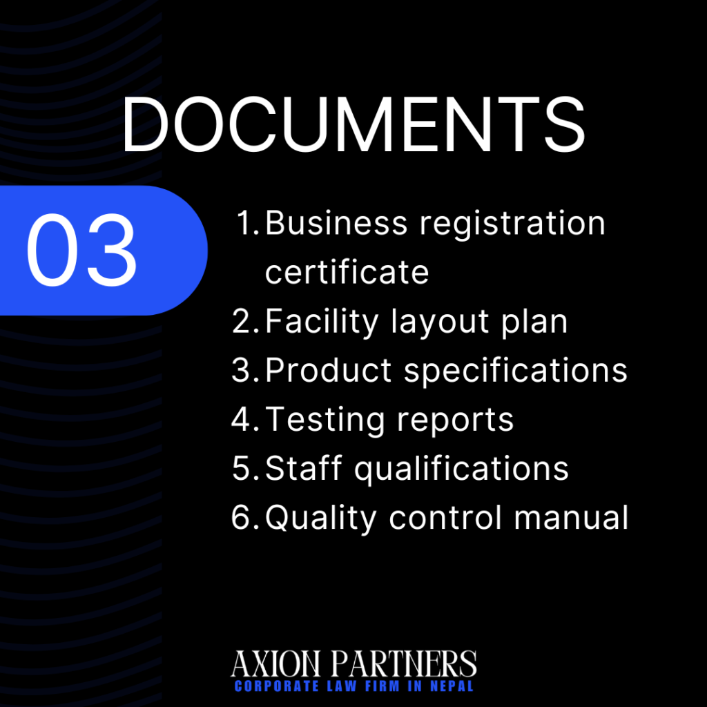 Documents Required for License from DFTQC in Nepal