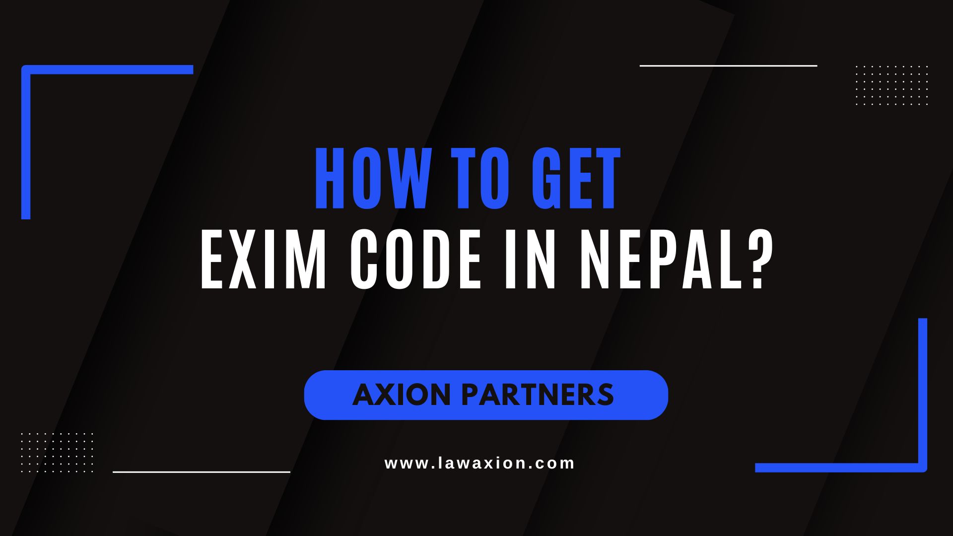 How to get EXIM Code in Nepal?