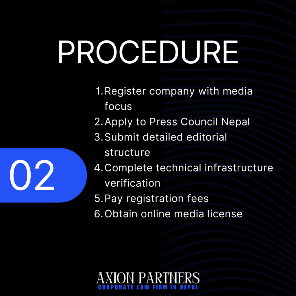Process of Requirements for Process of ONLINE MEDIA_ NEWS PORTAL registration in Nepal