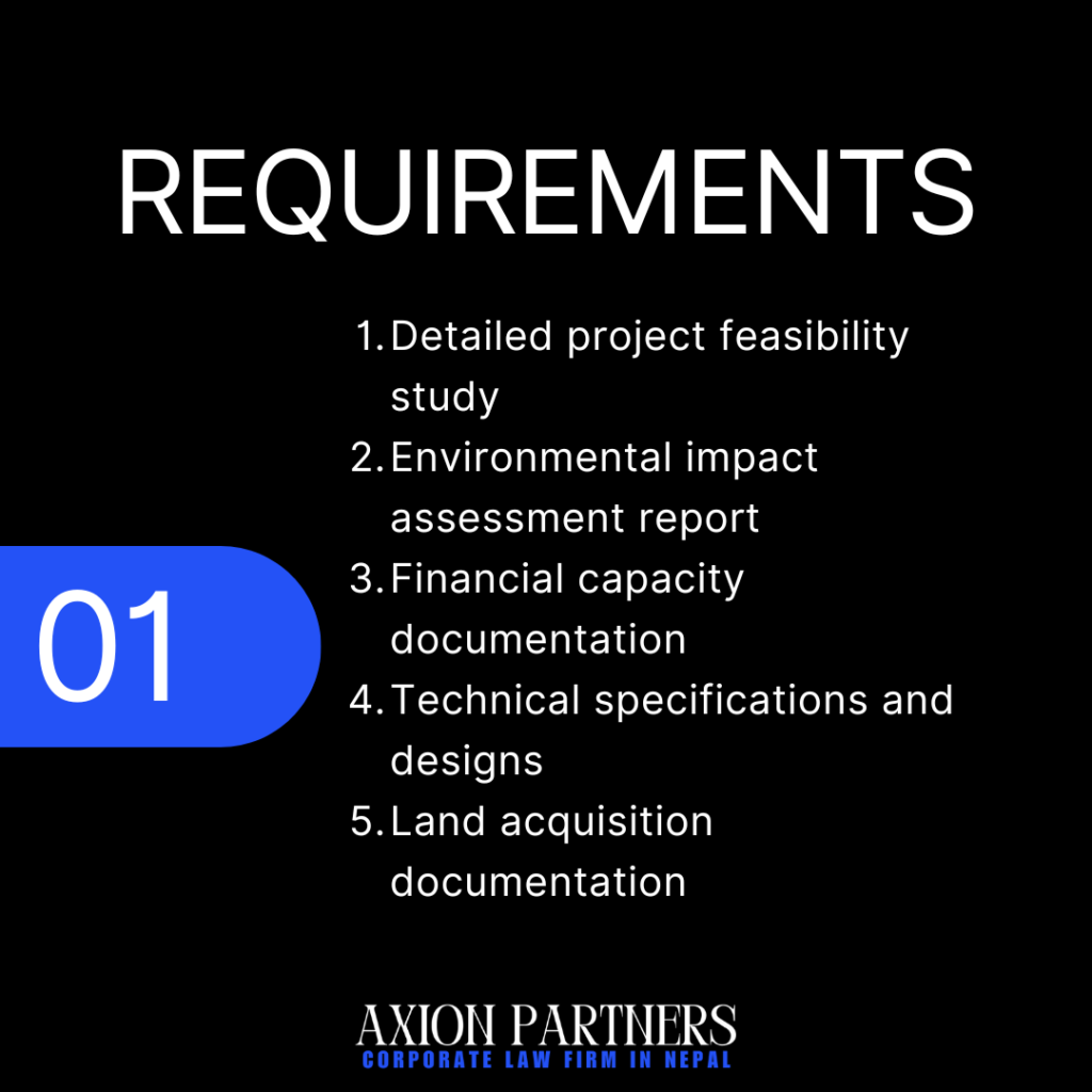 Requirements for Energy Generation License Process in Nepal