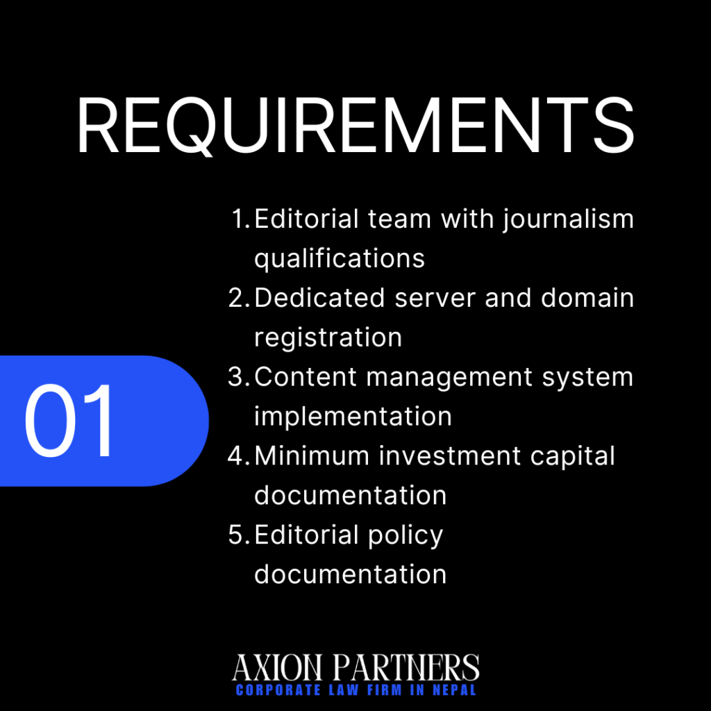 Requirements for ONLINE MEDIA_ NEWS PORTAL IN NEPAL