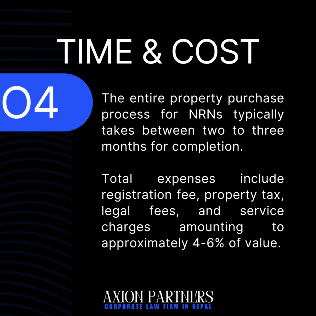 Time and Cost for Non-Resident Nepali Purchase Property in Nepal