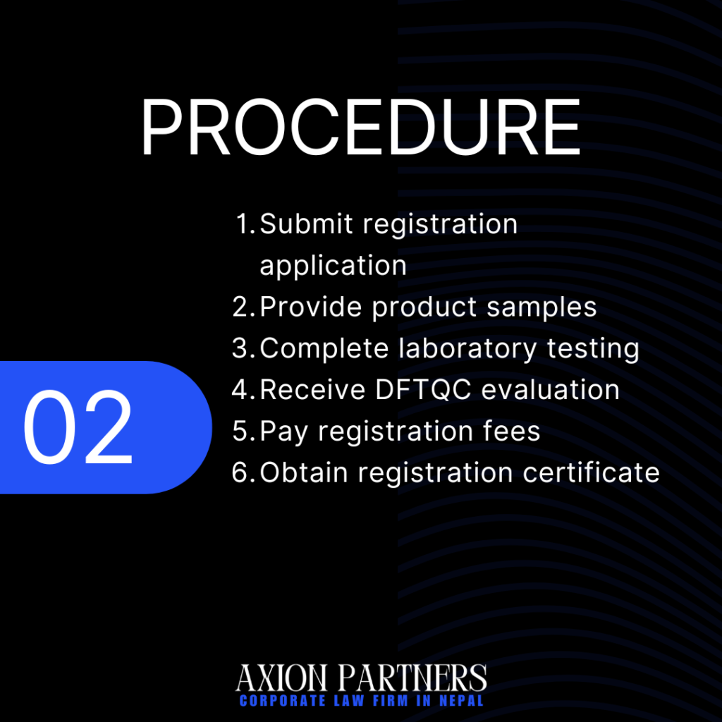 process for Food Supplement Registration in Nepal