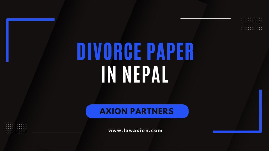 Divorce Paper in Nepal