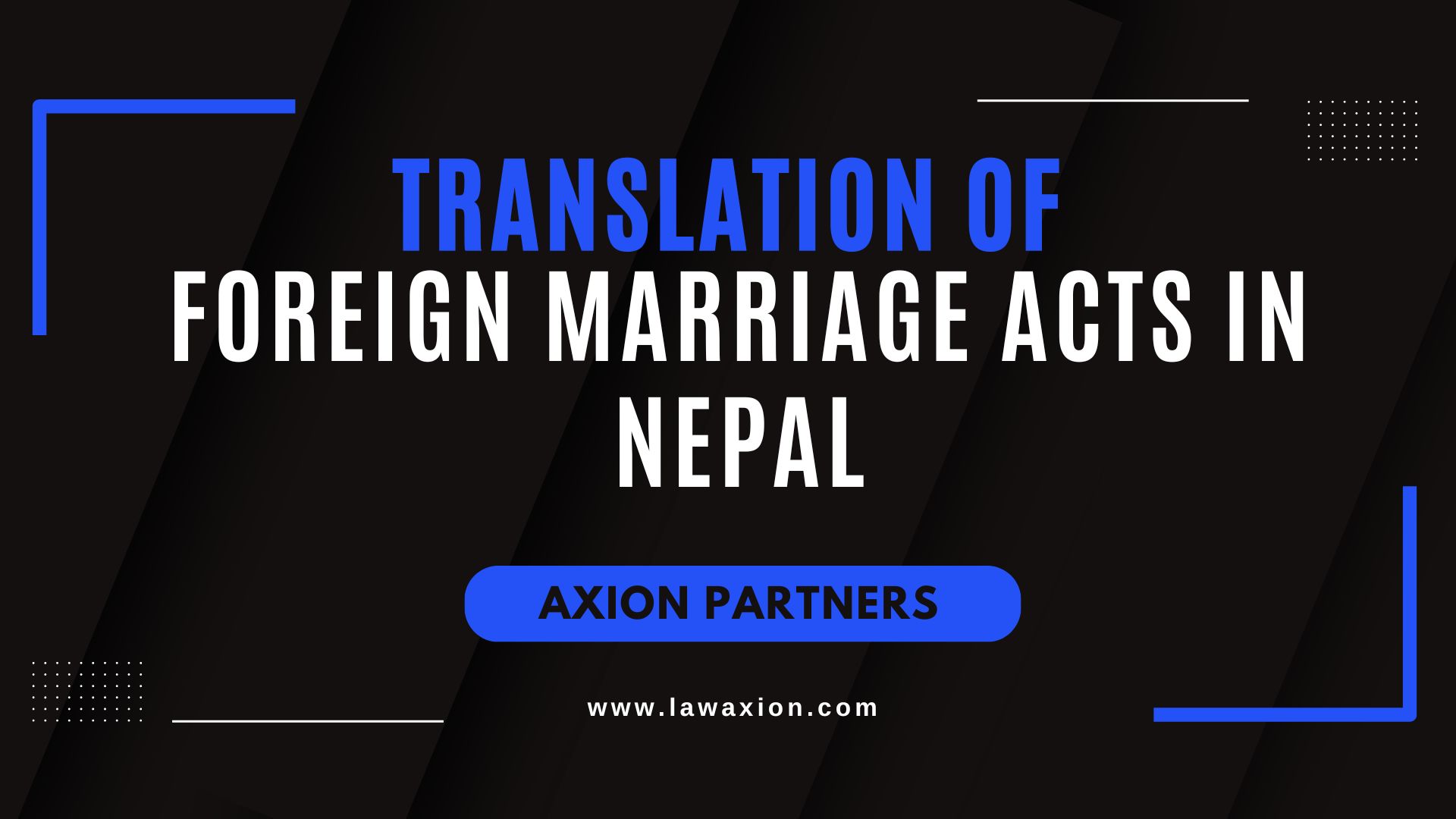 Translation of Foreign Marriage Acts in Nepal