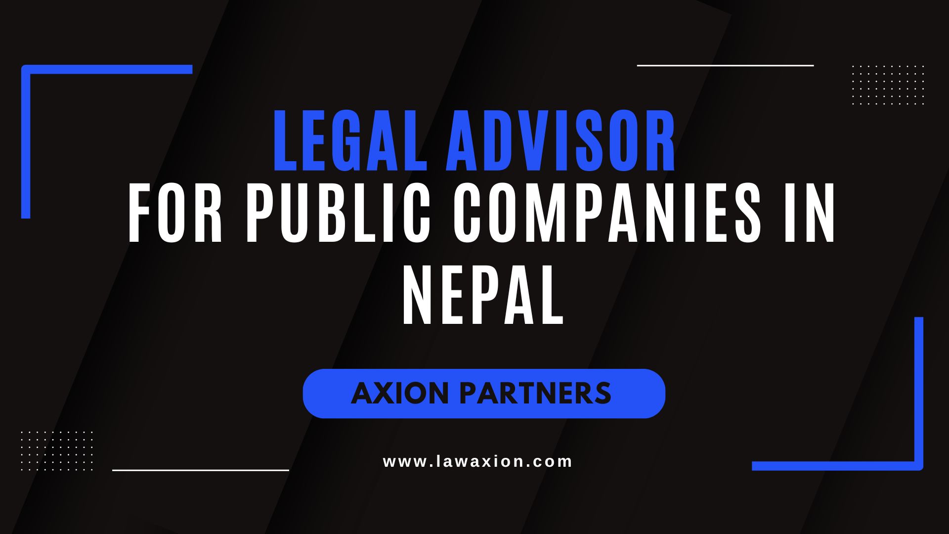 Legal Advisor for Public Companies in Nepal