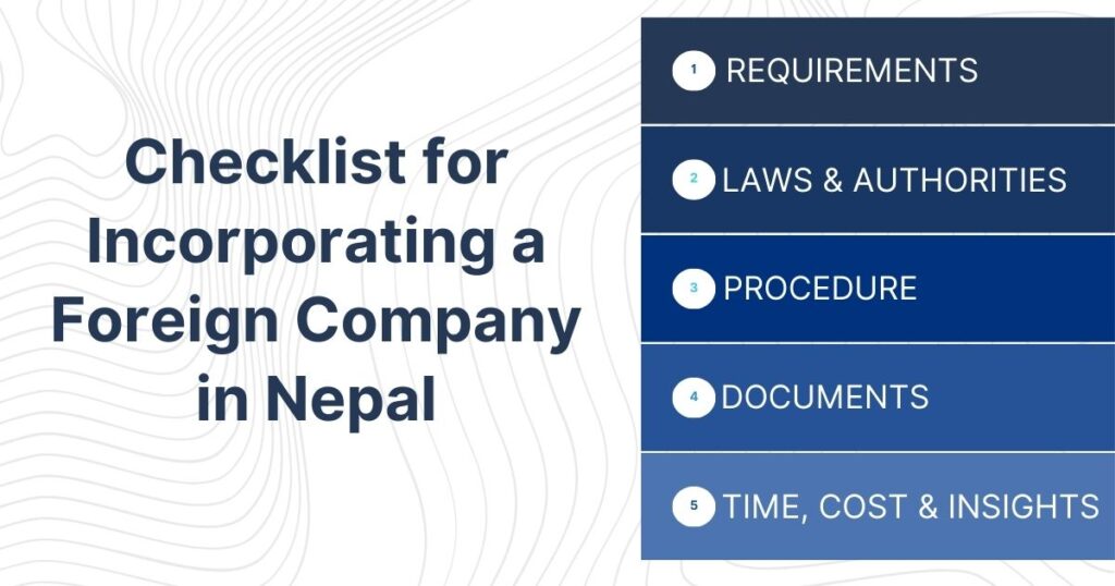 Checklist for Incorporating a Foreign Company in Nepal