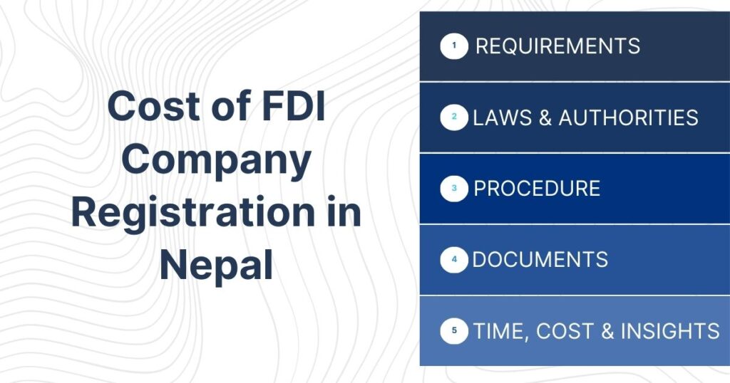 Cost of FDI Company Registration in Nepal
