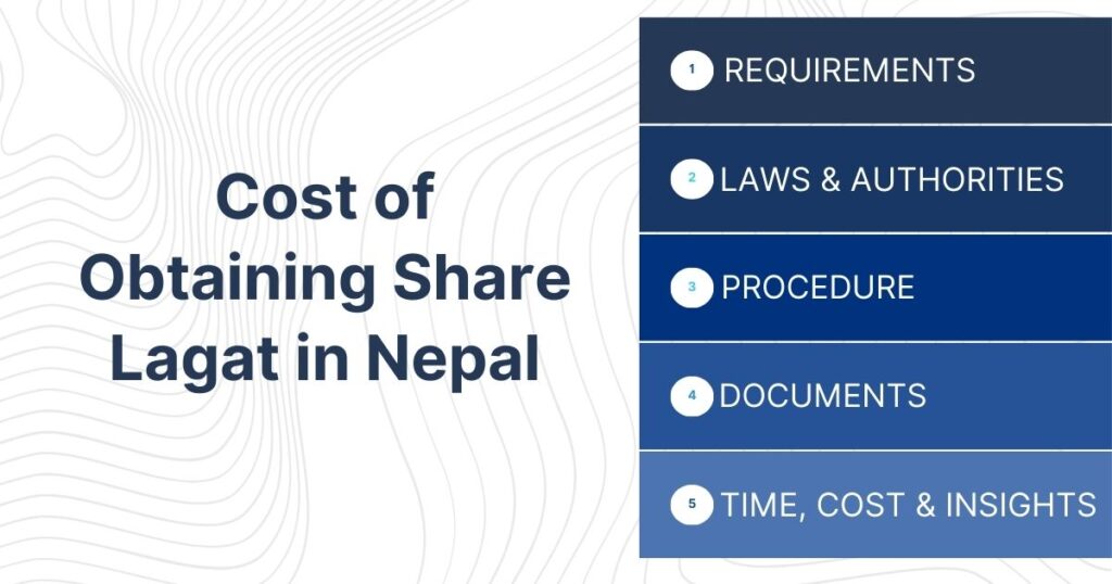 Cost of Obtaining Share Lagat in Nepal