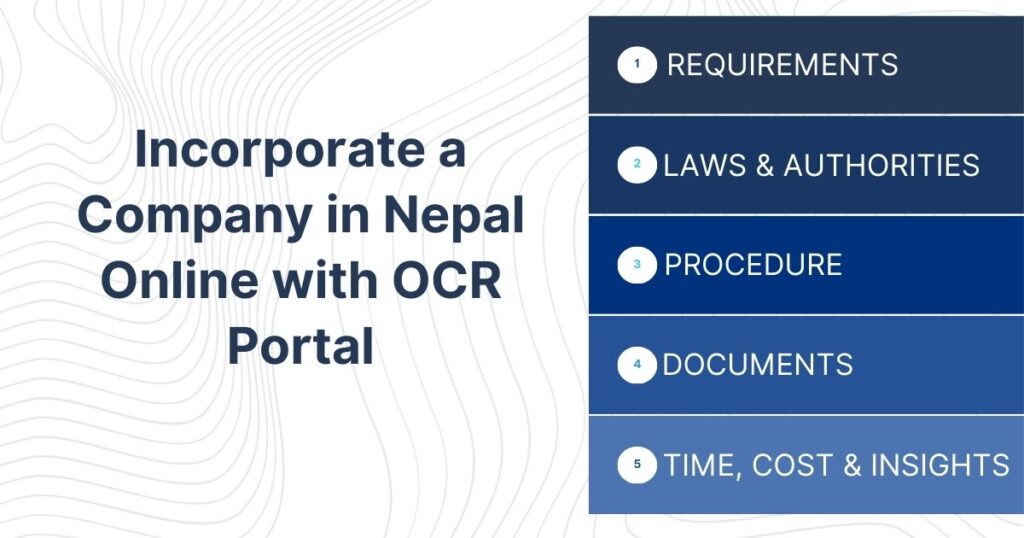 Incorporate a Company in Nepal Online with OCR Portal
