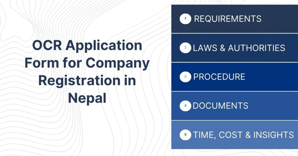 OCR Application Form for Company Registration in Nepal