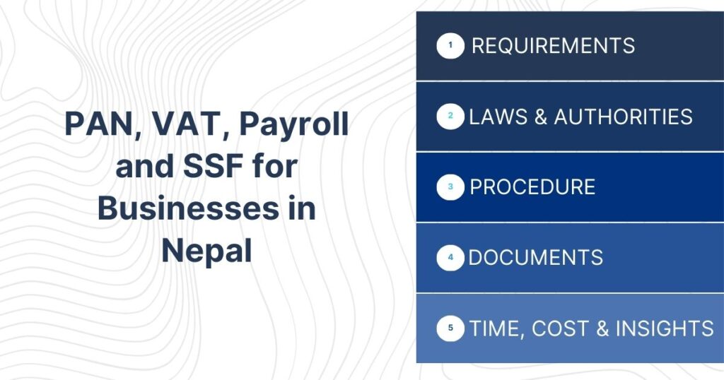 PAN, VAT, Payroll and SSF for Businesses in Nepal